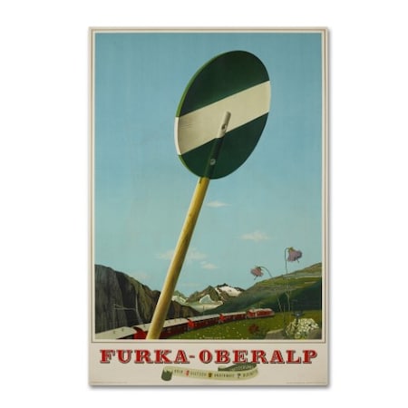Vintage Apple Collection 'Furka Oberalp' Canvas Art,12x19